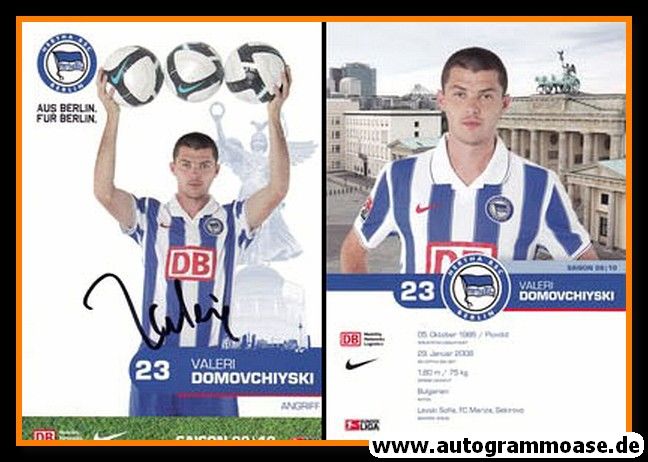 Autogramm Fussball | Hertha BSC Berlin | 2009 | Valeri DOMOVCHIYSKI