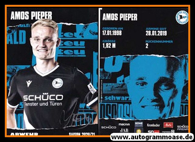 Autogramm Fussball | DSC Arminia Bielefeld | 2020 | Amos PIEPER
