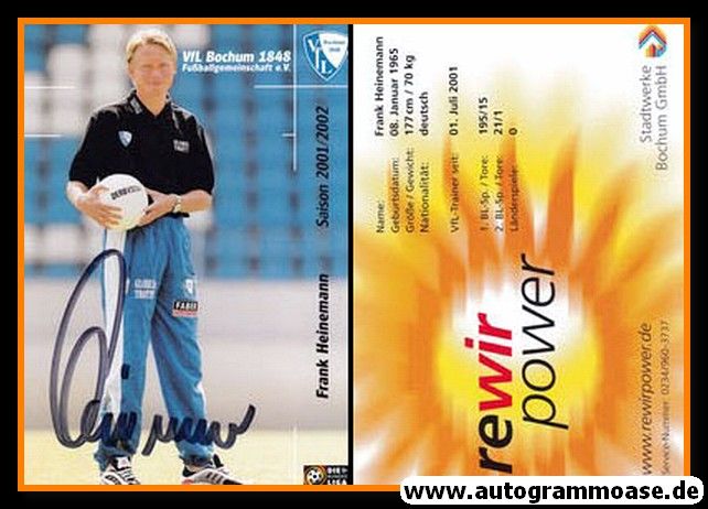 Autogramm Fussball | VfL Bochum | 2001 | Frank HEINEMANN