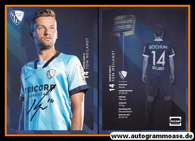 Autogramm Fussball | VfL Bochum | 2020 | Tom WEILANDT