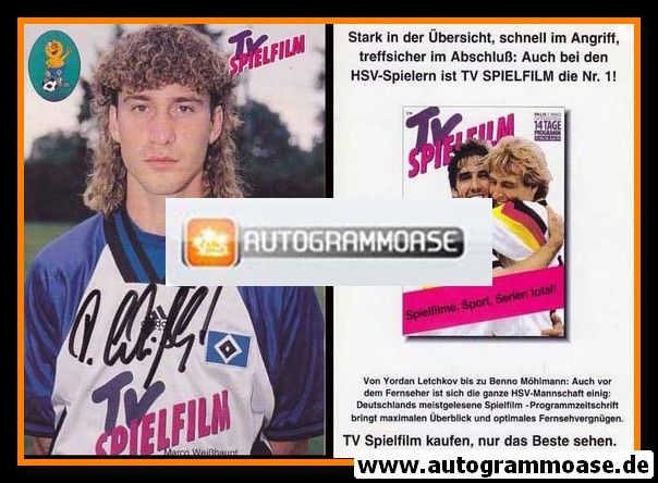 Autogramm Fussball | Hamburger SV | 1994 | Marco WEISSHAUPT