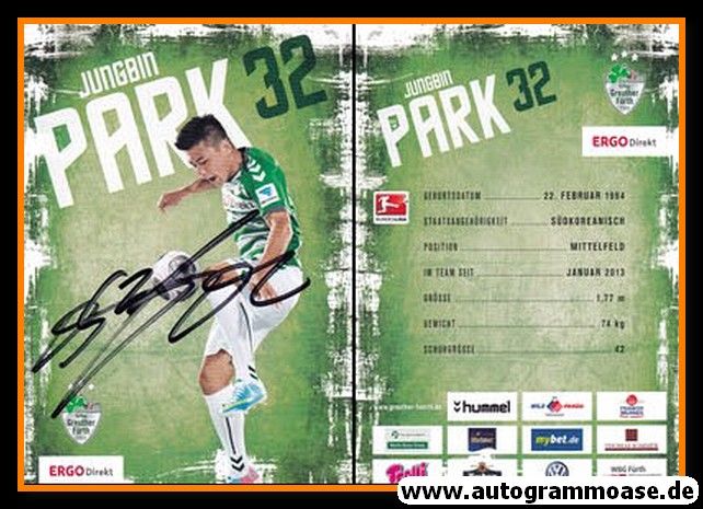 Autogramm Fussball | SpVgg Greuther Fürth | 2013 | Jungbin PARK