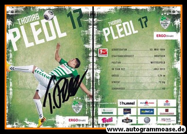 Autogramm Fussball | SpVgg Greuther Fürth | 2013 | Thomas PLEDL