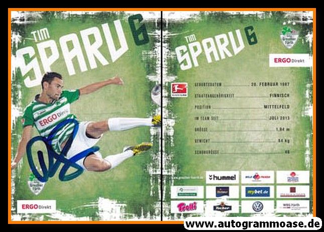 Autogramm Fussball | SpVgg Greuther Fürth | 2013 | Tim SPARU