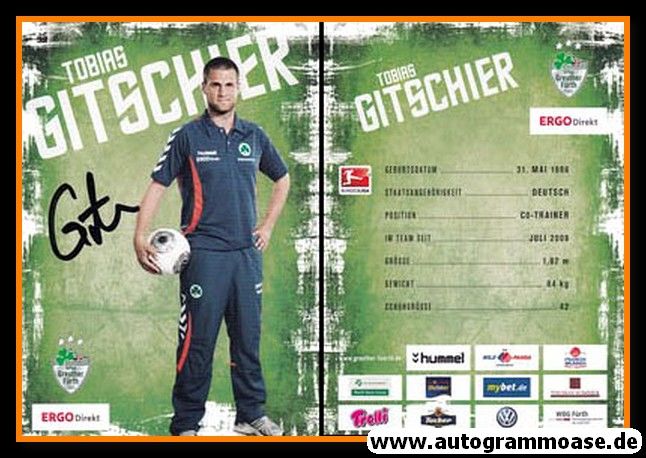 Autogramm Fussball | SpVgg Greuther Fürth | 2013 | Tobias GITSCHIER