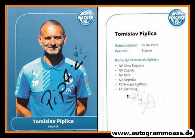 Autogramm Fussball | FSV Wacker 90 Nordhausen | 2016 | Tomislav PIPLICA