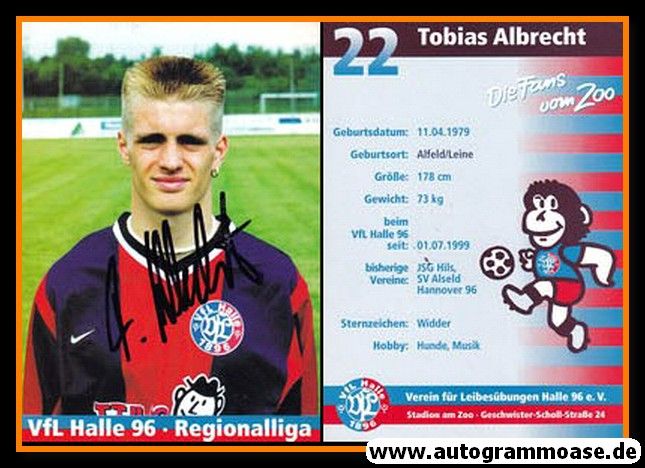 Autogramm Fussball | VfL Halle 96 | 1999 | Tobias ALBRECHT