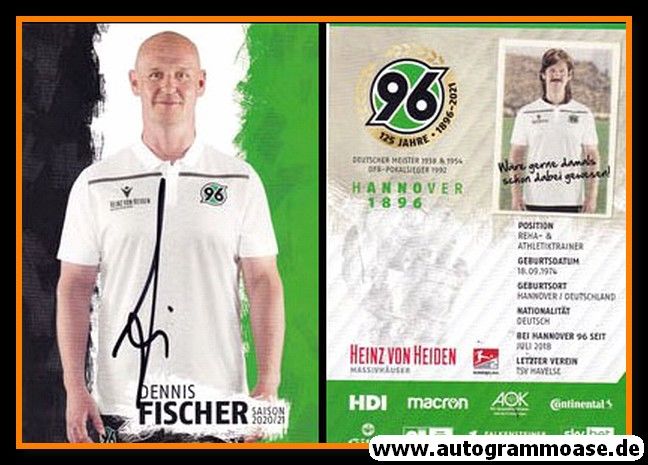 Autogramm Fussball | Hannover 96 | 2020 | Dennis FISCHER