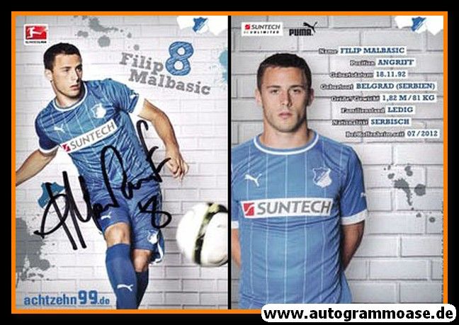 Autogramm Fussball | TSG 1899 Hoffenheim | 2012 | Filip MALBASIC