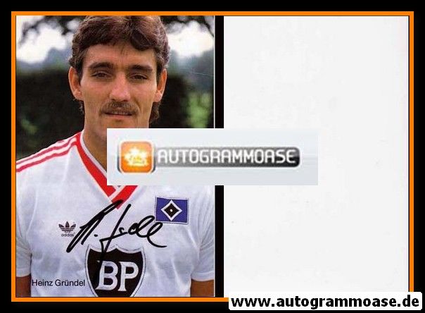 Autogramm Fussball | Hamburger SV | 1985 | Heinz GRÜNDEL