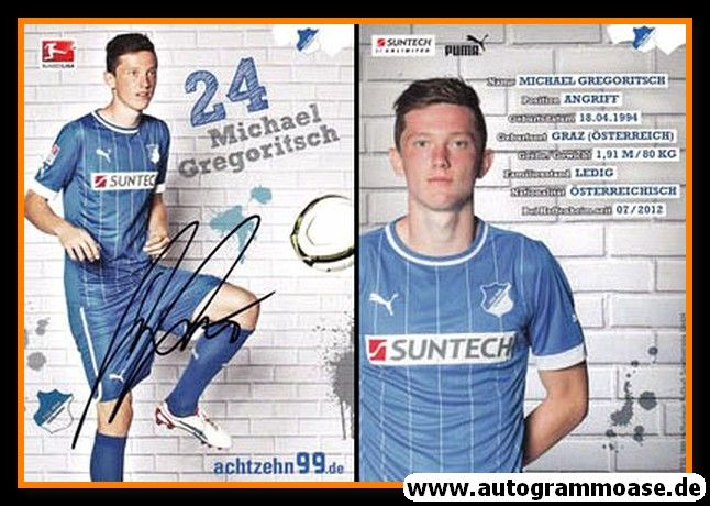 Autogramm Fussball | TSG 1899 Hoffenheim | 2012 | Michael GREGORITSCH