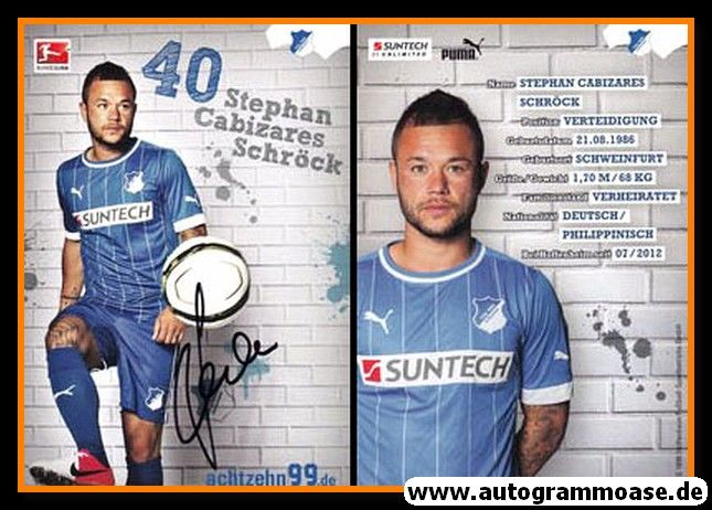 Autogramm Fussball | TSG 1899 Hoffenheim | 2012 | Stephan CABIZARES SCHRÖCK