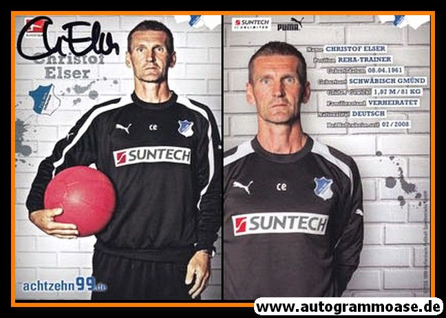 Autogramm Fussball | TSG 1899 Hoffenheim | 2012 | Christof ELSER