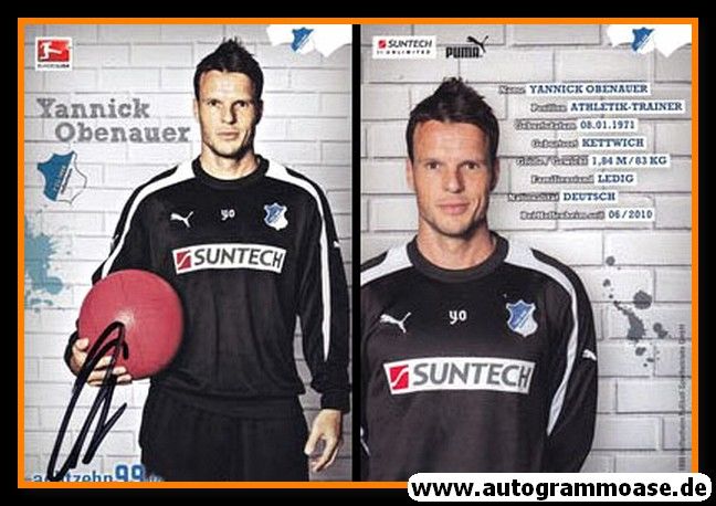 Autogramm Fussball | TSG 1899 Hoffenheim | 2012 | Yannick OBENAUER