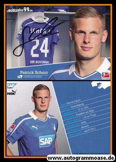 Autogramm Fussball | TSG 1899 Hoffenheim | 2013 | Patrick SCHORR