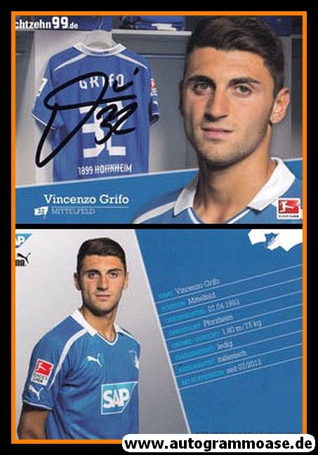 Autogramm Fussball | TSG 1899 Hoffenheim | 2013 | Vincenzo GRIFO