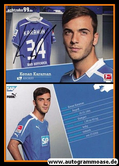 Autogramm Fussball | TSG 1899 Hoffenheim | 2013 | Kenan KARAMAN