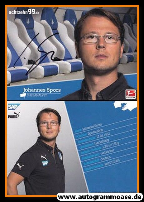 Autogramm Fussball | TSG 1899 Hoffenheim | 2013 | Johannes SPORS