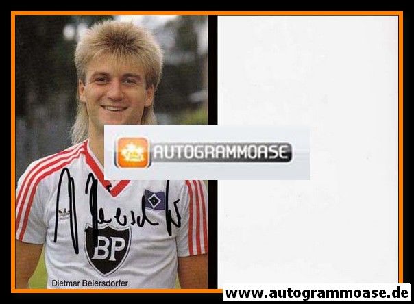 Autogramm Fussball | Hamburger SV | 1986 | Dietmar BEIERSDORFER