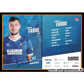 Autogramm Fussball | Karlsruher SC | 2020 | Lukas FRÖDE
