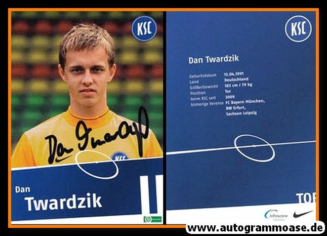 Autogramm Fussball | Karlsruher SC II | 2009 | Dan TWARDZIK