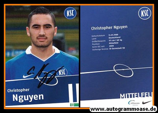 Autogramm Fussball | Karlsruher SC II | 2009 | Christopher NGUYEN