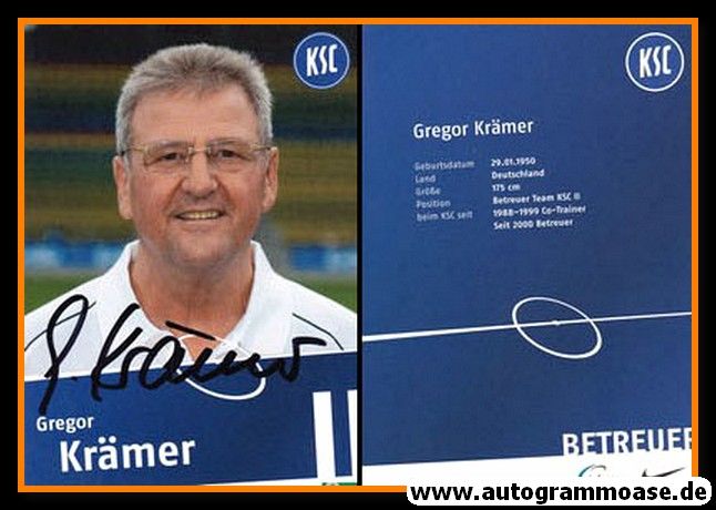 Autogramm Fussball | Karlsruher SC II | 2009 | Gregor KRÄMER