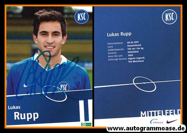 Autogramm Fussball | Karlsruher SC II | 2009 | Lukas RUPP