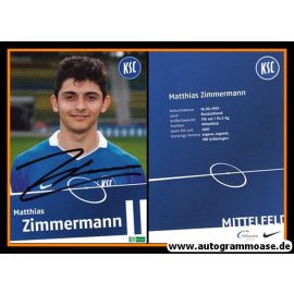 Autogramm Fussball | Karlsruher SC II | 2009 | Matthias ZIMMERMANN