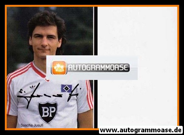 Autogramm Fussball | Hamburger SV | 1986 | Sascha JUSUFI