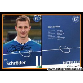 Autogramm Fussball | Karlsruher SC II | 2009 | Ole SCHRÖDER