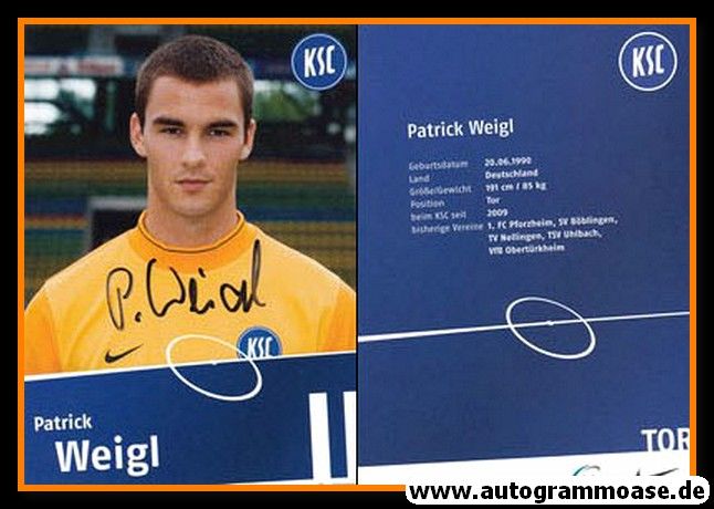 Autogramm Fussball | Karlsruher SC II | 2009 | Patrick WEIGL