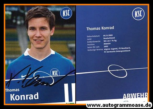 Autogramm Fussball | Karlsruher SC II | 2009 | Thomas KONRAD