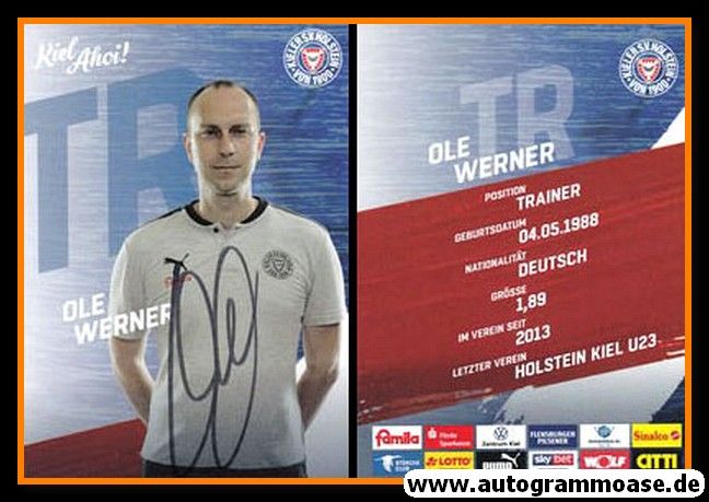 Autogramm Fussball | Holstein Kiel | 2020 | Ole WERNER