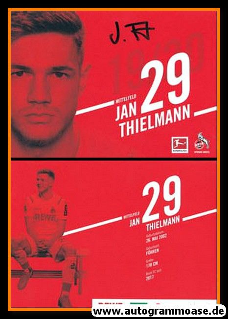 Autogramm Fussball | 1. FC Köln | 2019 | Jan THIELMANN