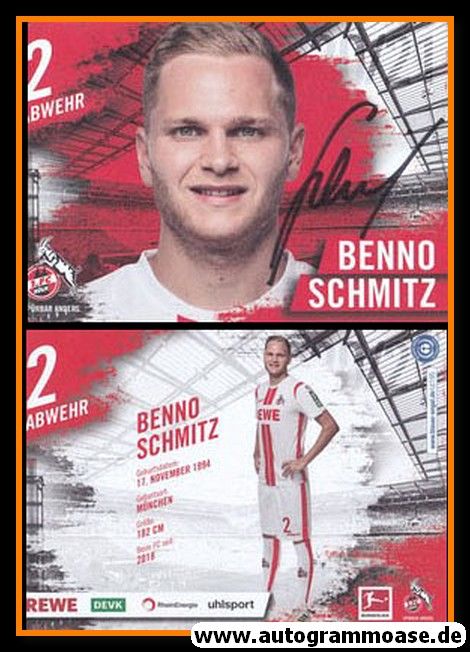 Autogramm Fussball | 1. FC Köln | 2020 | Benno SCHMITZ