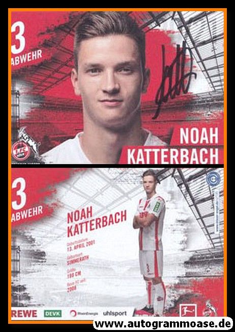 Autogramm Fussball | 1. FC Köln | 2020 | Noah KATTERBACH