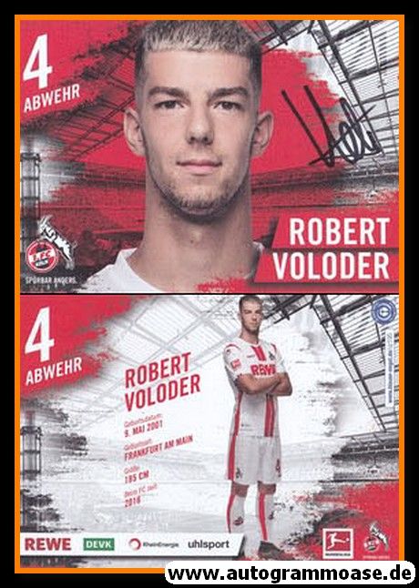 Autogramm Fussball | 1. FC Köln | 2020 | Robert VOLODER