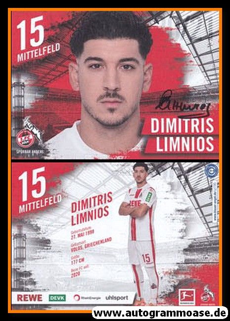 Autogramm Fussball | 1. FC Köln | 2020 | Dimitris LIMNIOS
