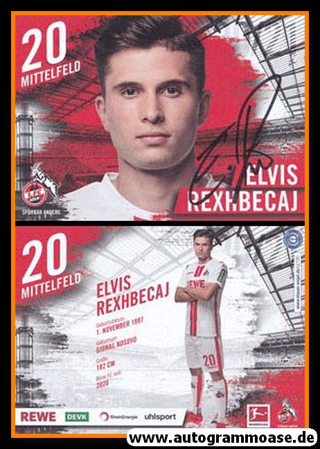 Autogramm Fussball | 1. FC Köln | 2020 | Elvis REXHBECAJ