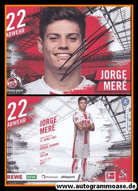 Autogramm Fussball | 1. FC Köln | 2020 | Jorge MERE