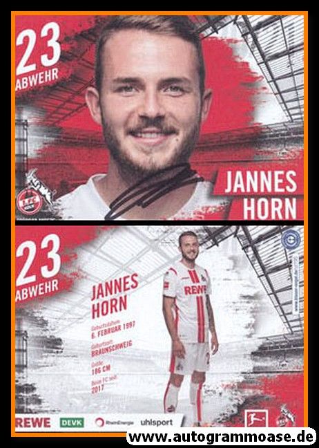 Autogramm Fussball | 1. FC Köln | 2020 | Jannes HORN