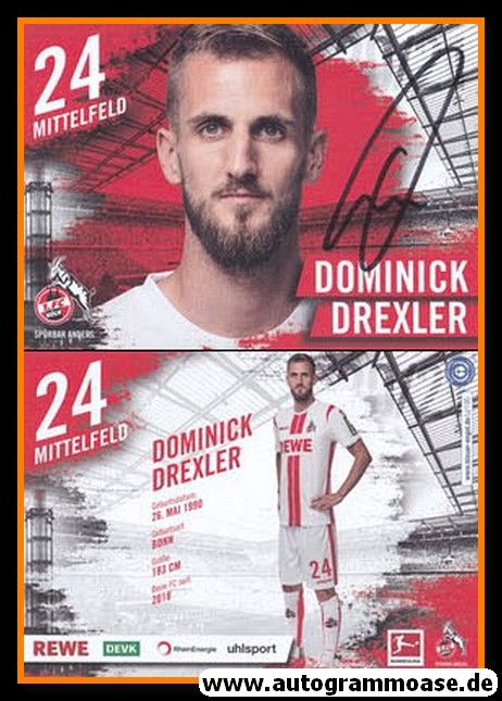 Autogramm Fussball | 1. FC Köln | 2020 | Dominick DREXLER