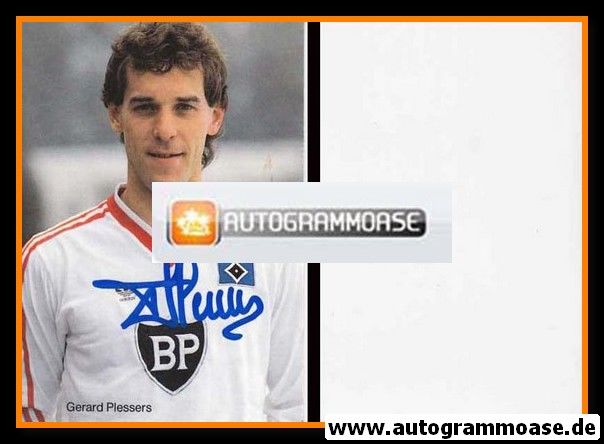Autogramm Fussball | Hamburger SV | 1986 | Gerard PLESSERS
