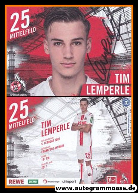 Autogramm Fussball | 1. FC Köln | 2020 | Tim LEMPERLE