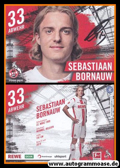 Autogramm Fussball | 1. FC Köln | 2020 | Sebastiaan BORNAUW