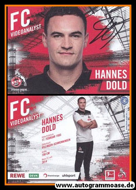 Autogramm Fussball | 1. FC Köln | 2020 | Hannes DOLD
