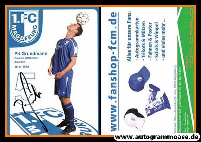 Autogramm Fussball | 1. FC Magdeburg | 2006 | Pit GRUNDMANN (1)