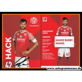 Autogramm Fussball | FSV Mainz 05 | 2020 | Alexander HACK