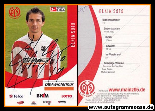 Autogramm Fussball | FSV Mainz 05 | 2006 | Elkin SOTO